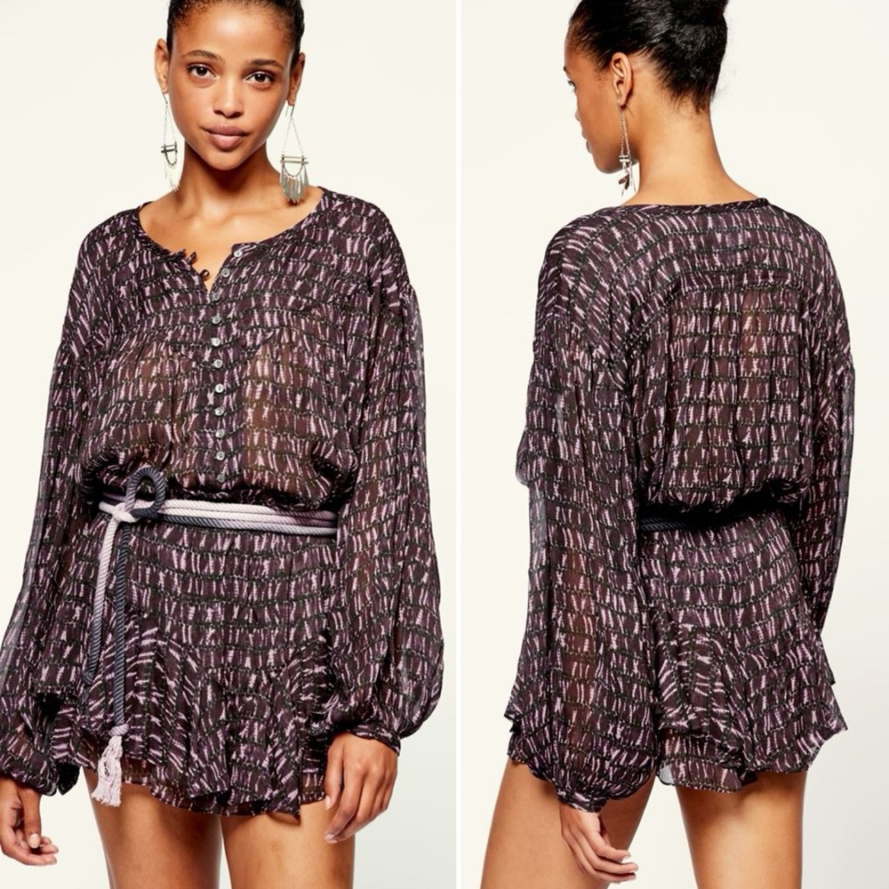 NWT Isabel Marant Etoile Sorionea Top in Faded Night Size 34